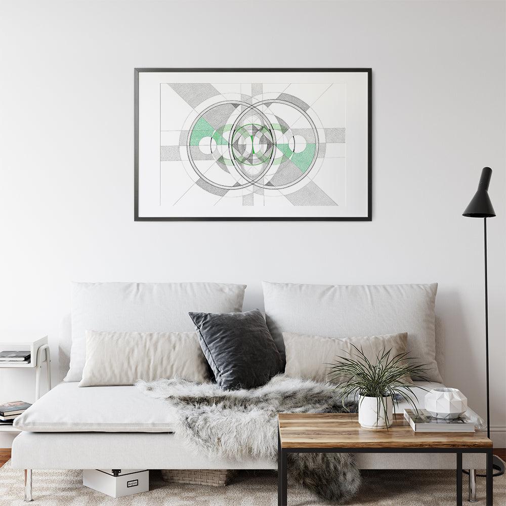 Central Engine - Geometric Fine Art Print