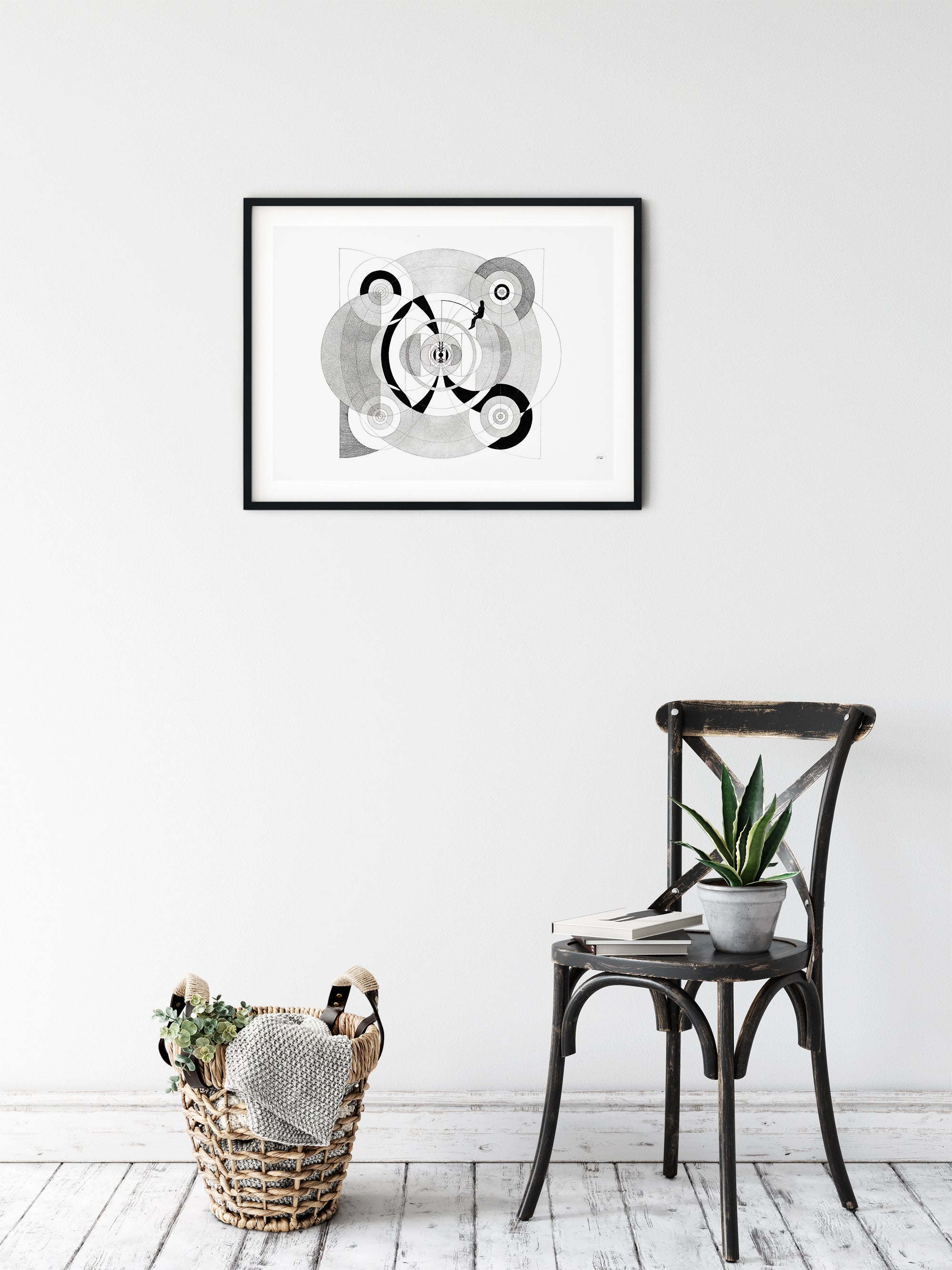 Fishing in the Core of a Supernova - Geometric Fine Art Print