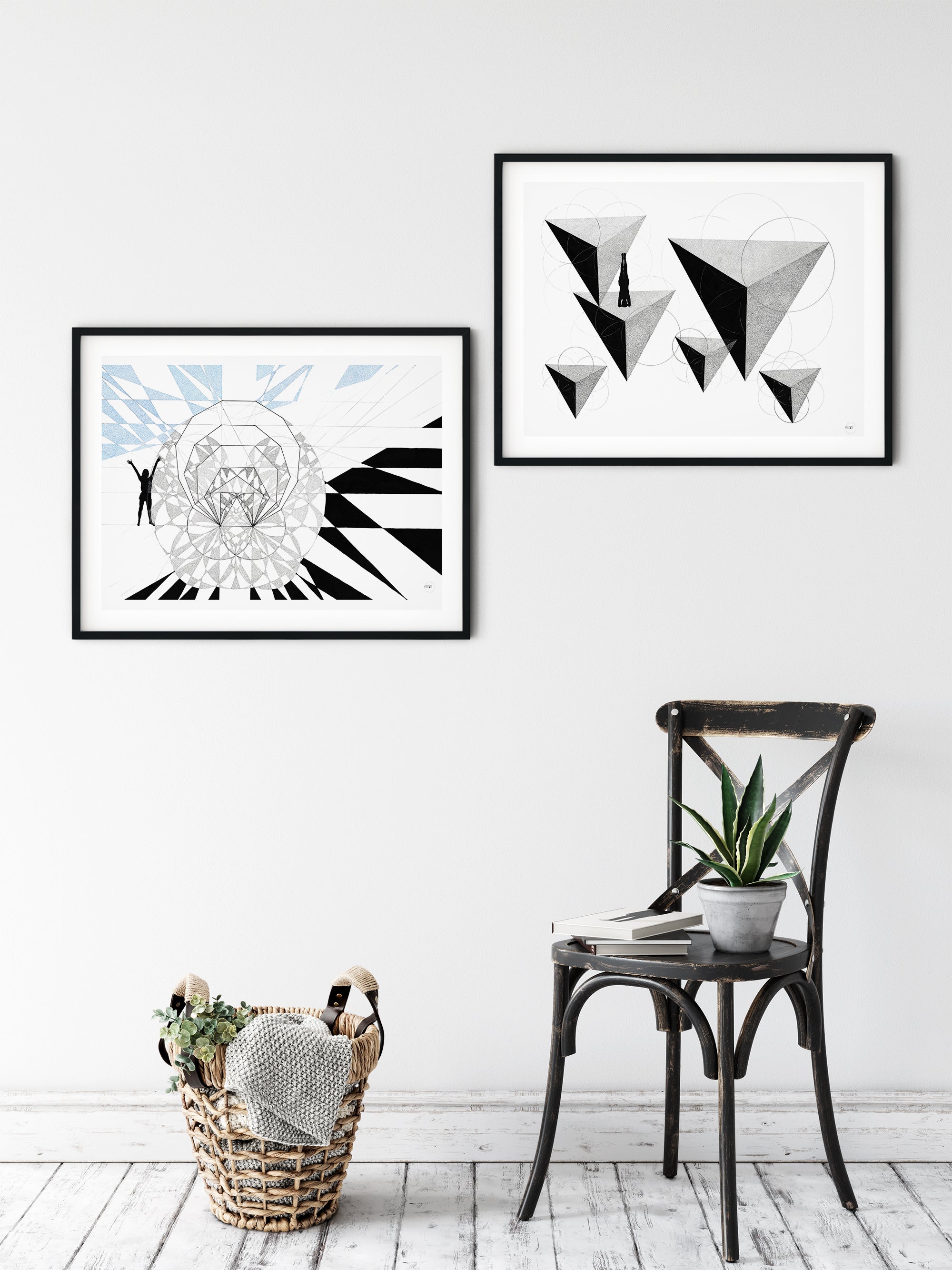 Upside Down - Geometric Fine Art Print